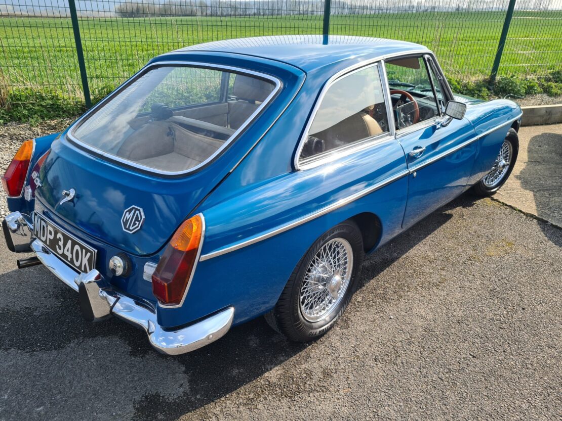 MGB GT 1971 In Teal Blue Former Glory