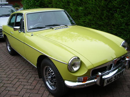 MGB GT V8 1974 Front