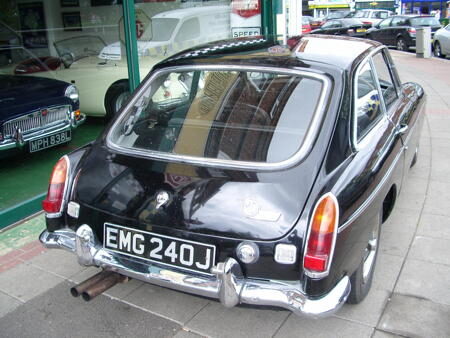 MGB GT 1970 back