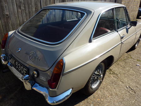 MGB GT Mk1 1967 Back