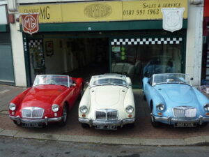 MGA 60th Anniversary this year. garage front