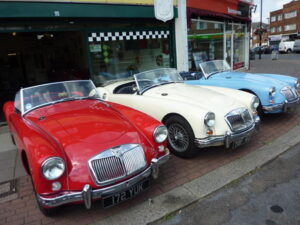 MGA 60th Anniversary this year. garage front side