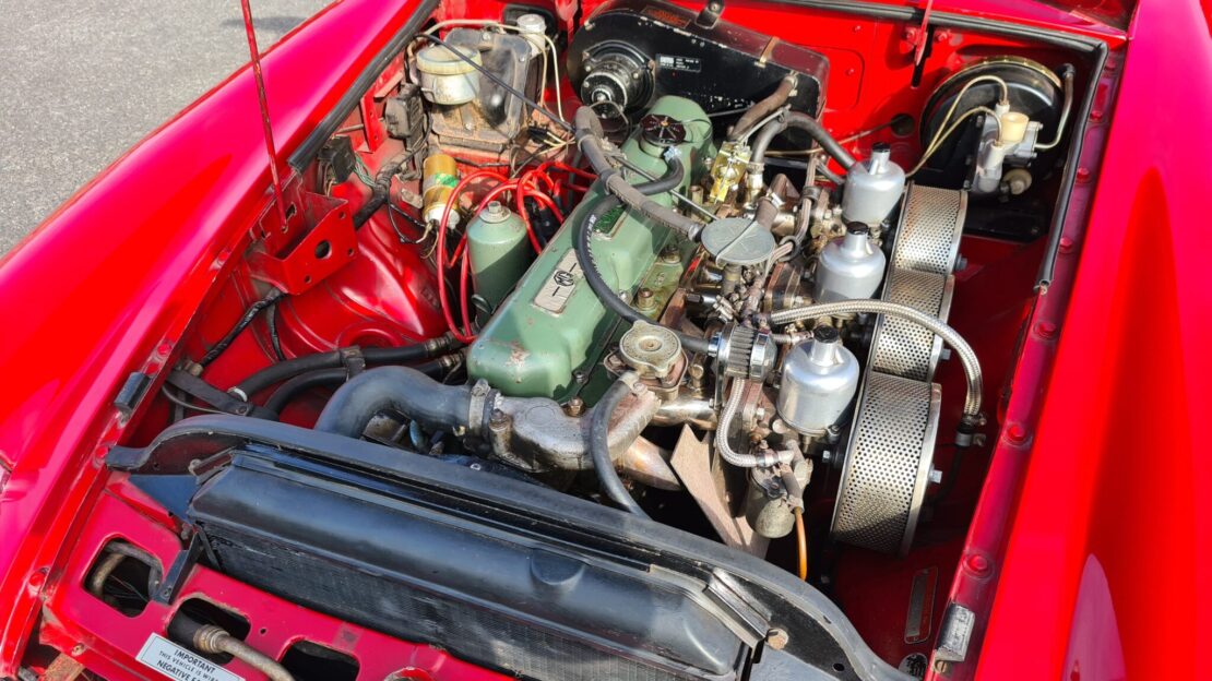 MGC Roadster 1969 In Tartan Red Downton Conversion Former Glory