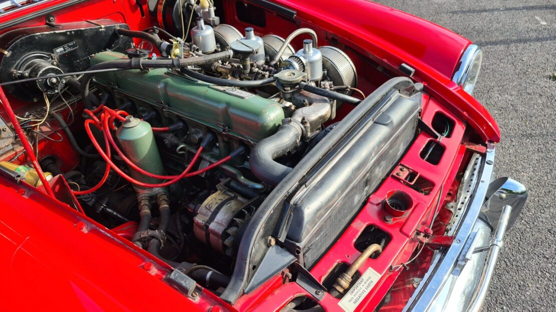 MGC Roadster 1969 In Tartan Red Downton Conversion Former Glory